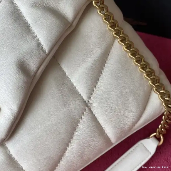 Tony Luxuries IN YSL LAMBSKIN PUFFER QUILTED SMALL BAG 0530